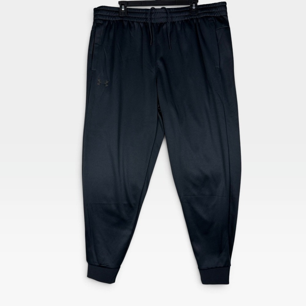 Under Armour Jogger Pants Loose Fit Mens 2XL Black Fleece Lined Tapered NWT